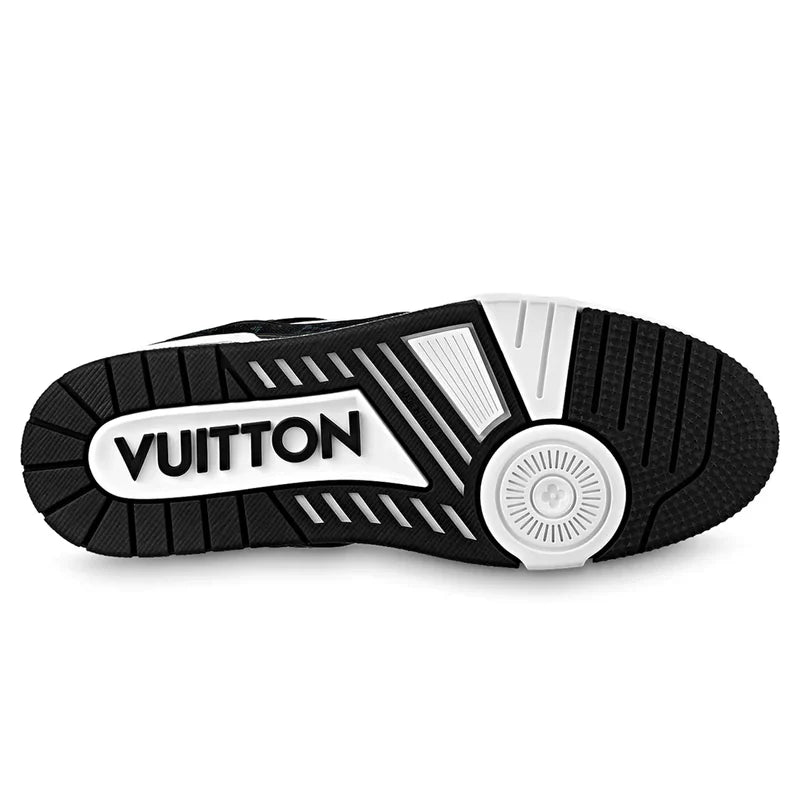 LV TRAINER MONOGRAM BLACK DENIM